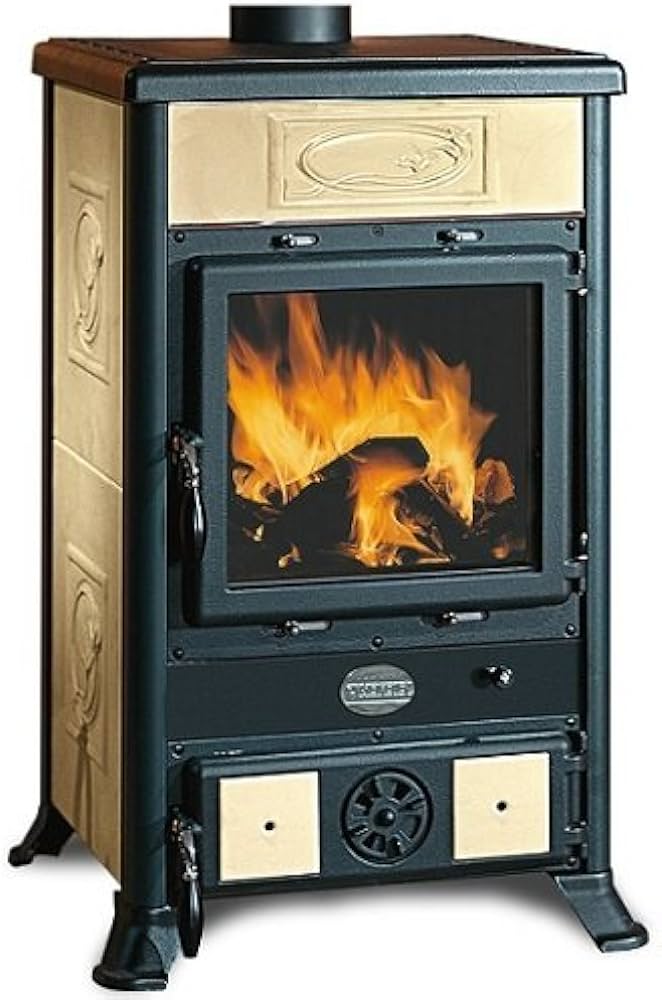 Stufa a Legna Ceramica "ROSSELLA R1 LIBERTY"