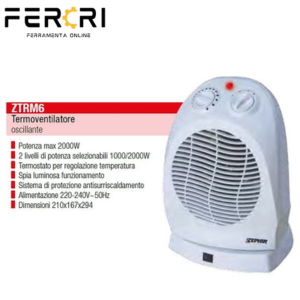 Termoventilatore OSCILLANTE 1000/2000W