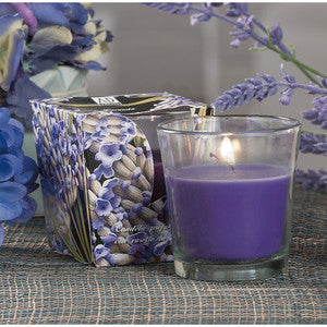 Candela Profumata Con Vasetto Vetro