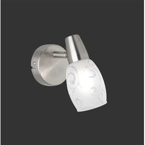 Faretto Da Parete COLMAR E14 VETRO SATINATO