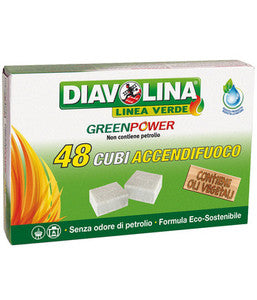 Accendifuoco 48 CUBI DIAVOLINA "GREEN POWER"