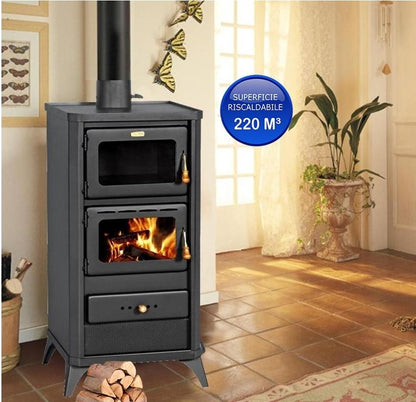 STUFA A LEGNA "FIME" CON FORNO